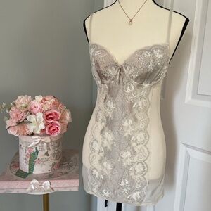 Victorias Secret Lace Sheer 2000s Coquette Sexy Lingerie Dress size 36B